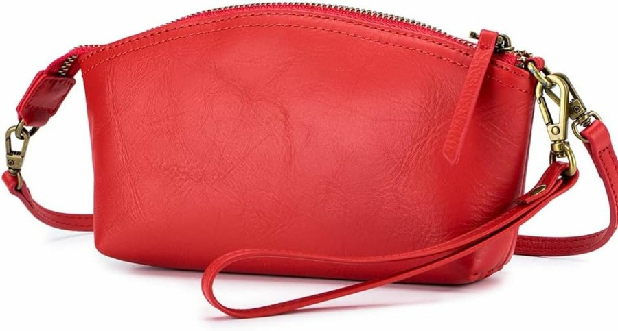 New Lecxci Lecxci Small Purses For Women Crossbody Bags Leather Wristlet Purses Clutch Purse Small Shell Bag