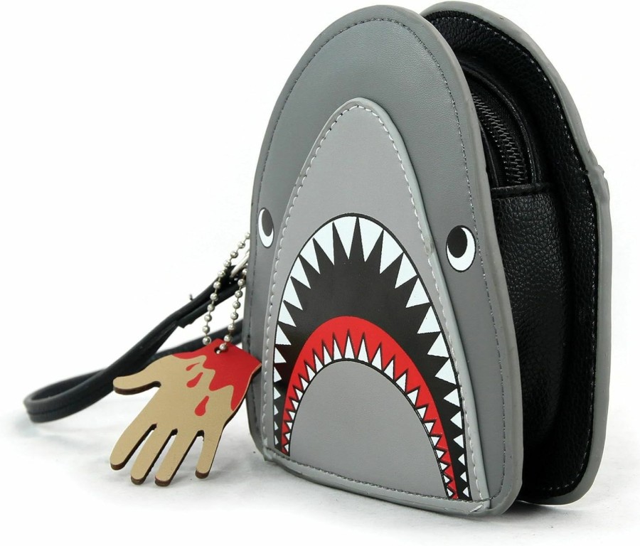 Best WonderMolly Scary Shark Wristlet With Chained Bloody Hand In Vinyl Material