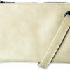 Best TZ Designs Tz Designs Women'S Wristlet Clutch Handbag, Distressed Pu Leather Purse, Stylish With Black Zipper Accents