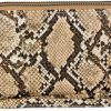 Hot Rebecca & Rifka Rebecca & Rifka Faux Python Snakeskin Double Zip Around Wristlet Wallet