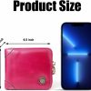 Wholesale UMODE Umode Small Wallet For Women Genuine Leather Zippered Rfid Blocking Card Holder Slim Compact Ladies Bifold Purse With Wristlet