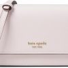 Best Kate Spade New York Kate Spade New York Morgan Saffiano Leather Flap Chain Wallet, Shimmer Pink