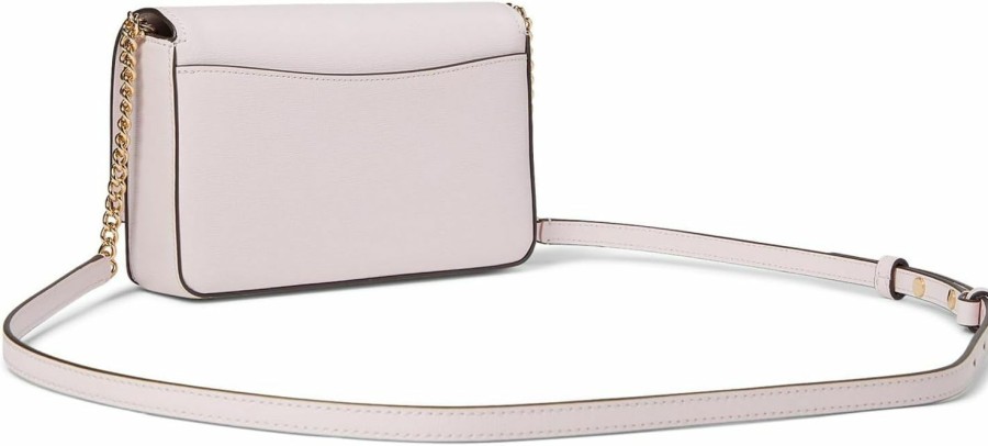 Best Kate Spade New York Kate Spade New York Morgan Saffiano Leather Flap Chain Wallet, Shimmer Pink