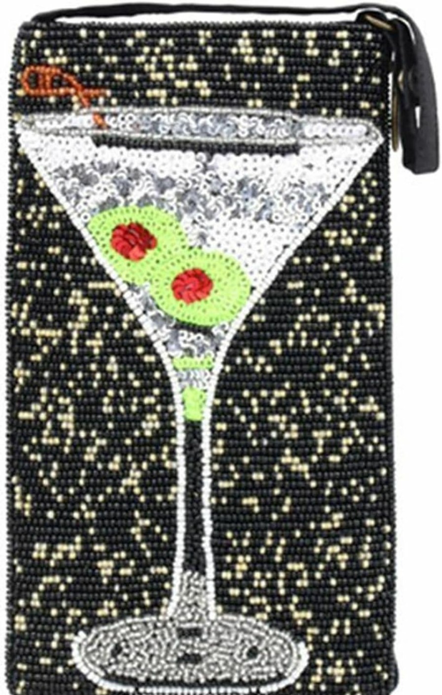 Hot Bamboo Trading Company Bamboo Trading Company Cocktails Anyone Club Bag Beaded Phone Crossbody