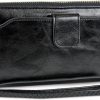 Hot Rebecca & Rifka Rebecca & Rifka Glazed Faux Leather Zip Around Wristlet Wallet With Phone Pocket