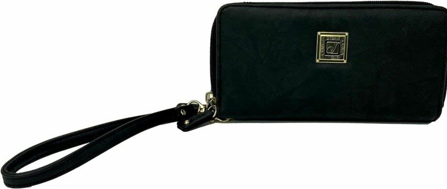 Best Stone Mountain Stone Mountain Wallet Black Wrislet Crunch Wristlet Slg 8Af457-6