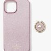 Clearance Kate Spade New York Kate Spade Glitter Stability Ring Iphone 14 Case Mitten Pink