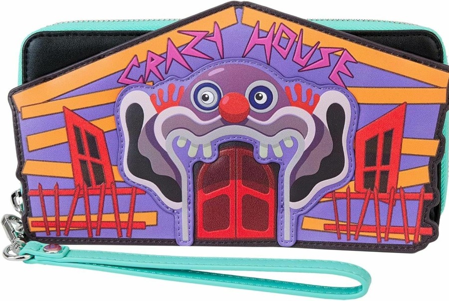 Hot Loungefly Loungefly Killer Klowns From Outer Space Zip-Around Wristlet Wallet