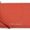 Hot Marc Jacobs Marc Jacobs Women'S The Groove Grained Leather Wristlet Wallet (Peach Blossom)