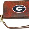 Clearance Gameday Boots Ncaa Georgia Bulldogs Women'S Wristlet, 8X5X1/2, Brass