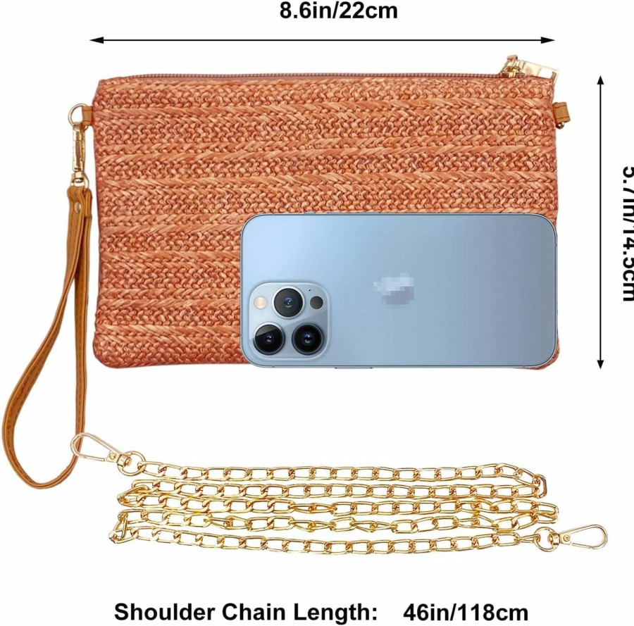 Wholesale Beurlike Beurlike Straw Clutch Purses For Women Beach Wristlet Wallet Small Cross Body Bag For Girls