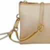 Best Generic Jen & Co. Riley Crossbody Wristlet - Gold Color - Clutch - Women