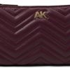 Hot Anne Klein Anne Klein Ak Quilted Chain Wristlet, Cranberry