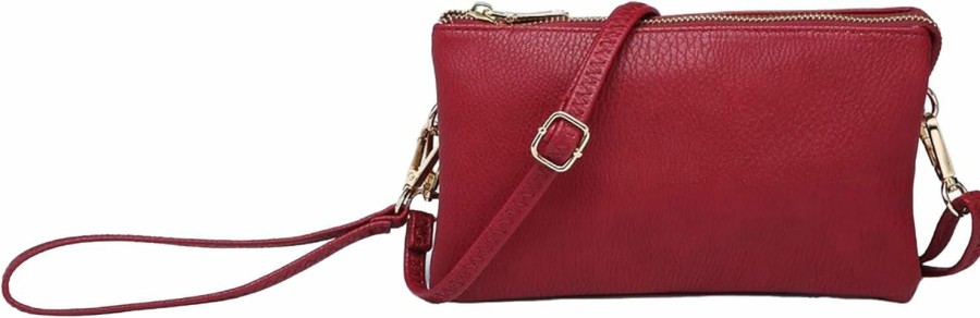 Hot JEN & CO. Jen & Co. Riley Vegan Leather Crossbody Bag For Women - Small Clutch Or Purse, Wallet Bags, Wristlet & Strap