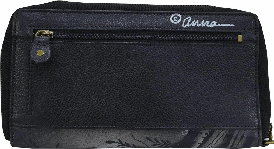 Best Anna by Anuschka Anna By Anuschka Women'S Hand-Painted Genuine Leather Wristlet Organizer