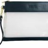 New Thomas & Lee Thomas & Lee Black Clear Gameday Wristlet, 11-Inch Width, Pvc Vegan Plastic, Gift, Women