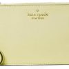 New Kate Spade New York Kate Spade Staci Medium Leather Zip Wristlet (Lemon Fondue)