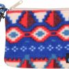 Hot KAVU Kavu Cozy Clutch Fleeece Wallet Pouch Zip Wristlet- 8Bit Knit