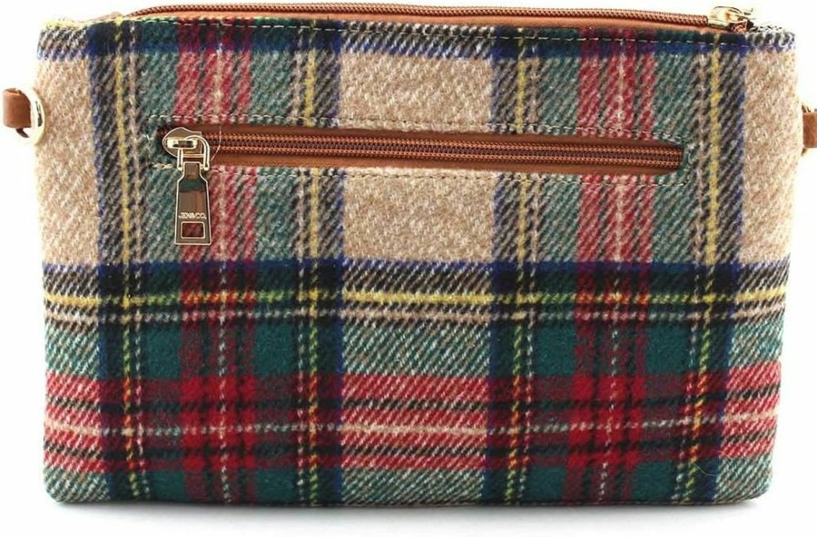 Wholesale JEN & CO. Jen & Co. Meriam Crossbody Bag - Women'S Plaid Wristlet Purse With Adjustable Strap, Cross Body Purses