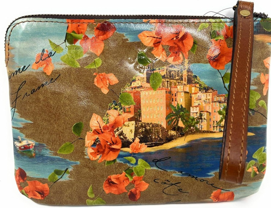 Best Patricia Nash Patricia Nash Leather Cassini Wristlet, French Riviera