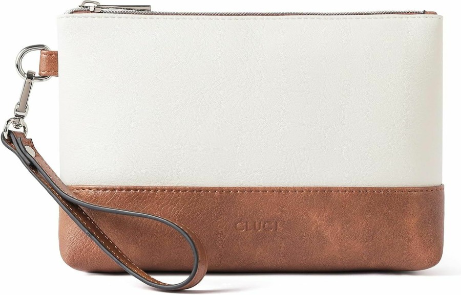 New CLUCI Cluci Womens Wallet Large Capacity Leather Wristlet Clutch Zipper Purse Slim Ladies Travel Credit Card Holder Phone Organizer