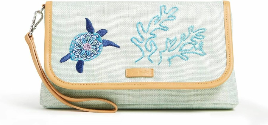 Clearance Vera Bradley Vera Bradley Women'S Straw Wristlet With Rfid Protection