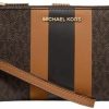 Hot Michael Kors Michael Kors Jet Set Double Zip Wristlet Brown/Acorn One Size