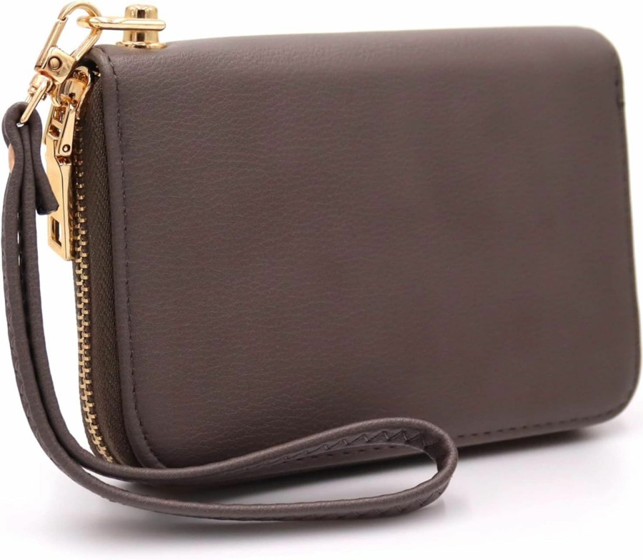 Wholesale LOVESOME Lovesome Womens Small Zip Around Wristlet Wallet(Black)