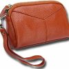 Wholesale PlanetHawk Planethawk Women'S Genuine Leather Wristlet Clutch Cell Phone Purse, Brown