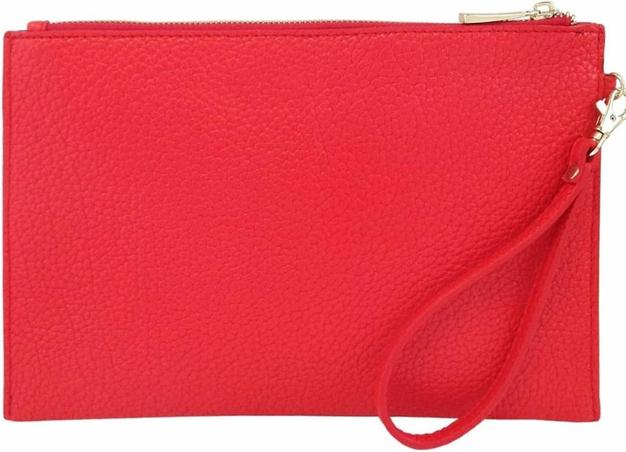 Clearance JNB Jnb Faux Leather Flat Wristlet With Card Sleeves