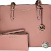 Wholesale Michael Kors Michael Kors Michael Michel Kors Gilly Large Drawstring Travel Tote Bundled With Double Zip Wristlet Purse Hook