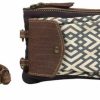 Clearance Myra Bag Myra Bag X Design Upcycled Canvas Wristlet Pouch Bag S-1220