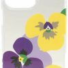 Clearance Kate Spade New York Kate Spade New York Jeweled Pansy Toss Resin Iphone 14 Pro Case Clear