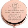 Hot Qordyum Best Friend Birthday Gifts For Friends Women Female Rose Gold Compact Cute For Purse Travel Folding Hand Mirror For Graduation Birthday Christmas Engagement Thanksgiving