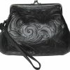 New Patricia Nash Patricia Nash Leather Savena Wristlet, Black