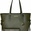 Best Michael Kors Michael Kors Michael Michel Kors Gilly Large Drawstring Travel Tote Bundled With Double Zip Wristlet Purse Hook (With Olive Zip Around Continental)