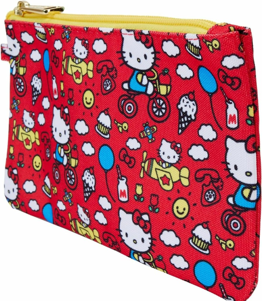 Wholesale Loungefly Loungefly Hello Kitty 50Th Anniversary Classic Aop Nylon Pouch Wristlet