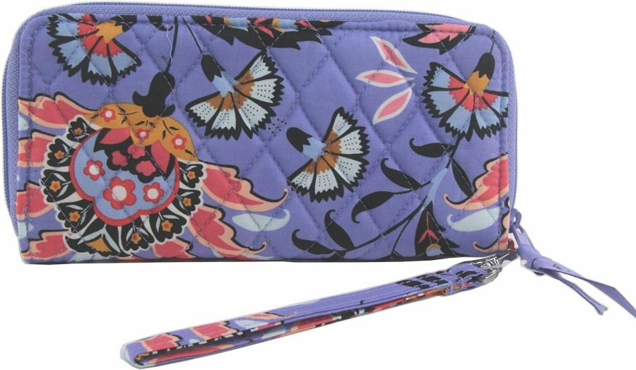 Hot Vera Bradley Vera Bradley Icoinic Rfid Accordion Wristlet Wallet, Mural Garden