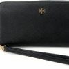 New Tory Burch Tory Burch Women'S Emerson Wristlet Zip Continental (Black)