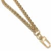 New NEXT FASHION Next Fashion Wristlet Chain Braided Polished Gold