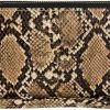 New Rebecca & Rifka Rebecca & Rifka Faux Python Snakeskin Double Zip Around Wristlet Wallet