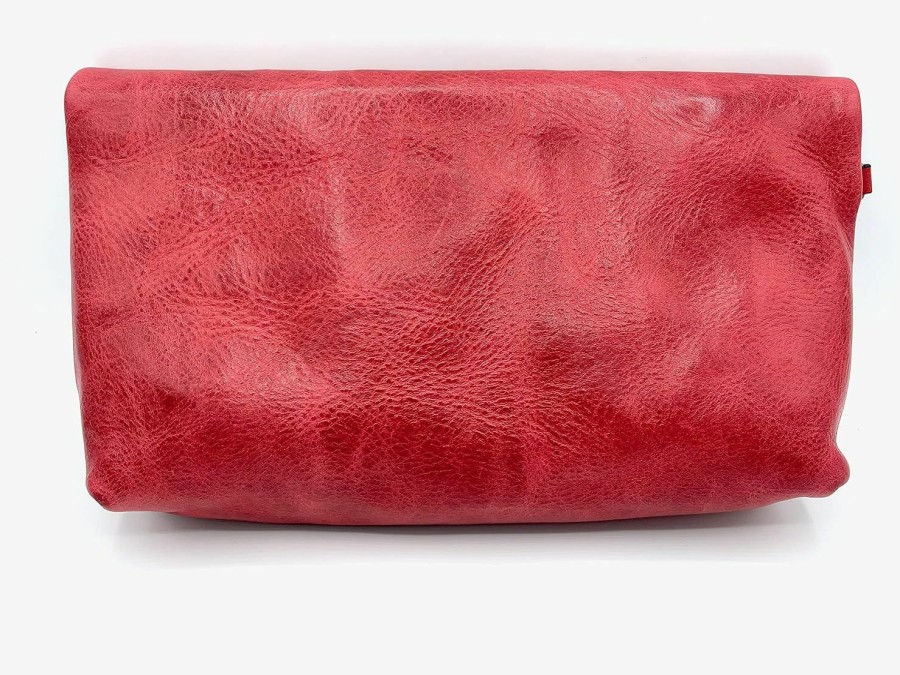 Wholesale Patricia Nash Patricia Nash Leather Valerie Wristlet Clutch Handbag Purse In Magenta Red