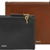 Online Fossil Fossil Gift Set Leather Small/Large Wristlet Medium Brown/Black One Size