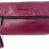 Online Patricia Nash Patricia Nash Valerie Tooled Leather Foldover Clutch Wristlet, Magenta