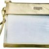 Online Thomas & Lee Thomas & Lee Gold Clear Gameday Wristlet, 11-Inch Width, Pvc Vegan Plastic, Gift, Women