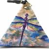 New Value Arts Value Arts Dragonfly Triangle Wristlet Clutch Purse