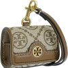 Best Tory Burch Tory Burch Women'S T Monogram Jacquard Airpods Case (Hazelnut)