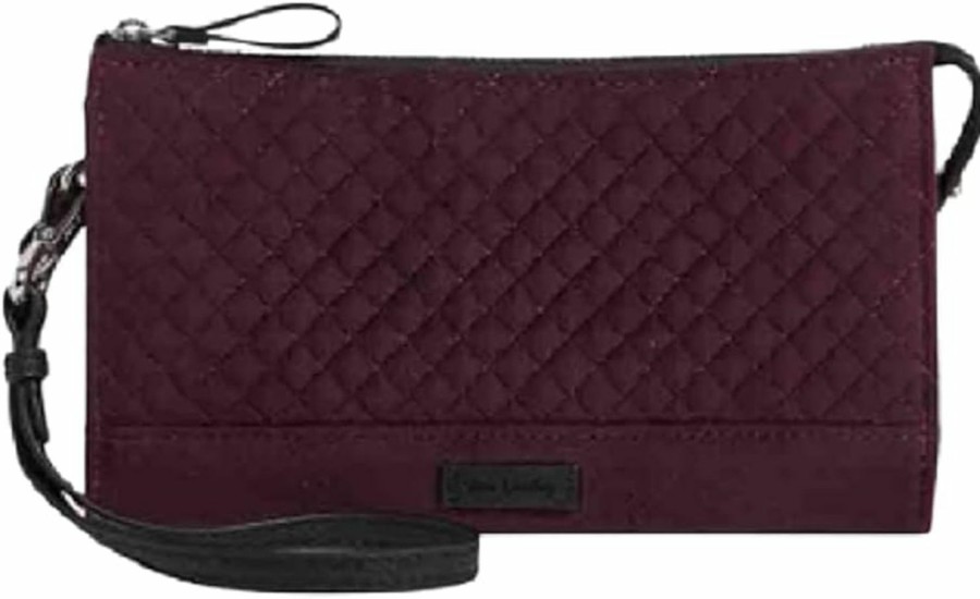 New Vera Bradley Vera Bradley Iconic Rfid Slim Wristlet In Blackberry Wine Velvet