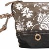 Online Myra Bag Myra Bag Wadelia Upcycled Canvas & Leather Wristlet Pouch Bag S-1517