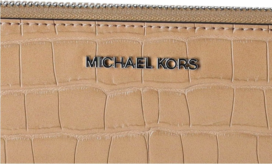 Best Michael Kors Michael Kors Jet Set Travel Large Continental Wristlet (Camel)